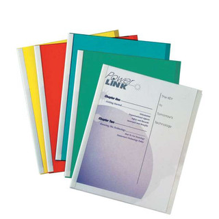 Vinyl Report Covers with Binding Bars, assorted, white binding bars, 11 x 8 1/2, 50/BX 211626