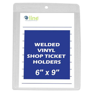 Vinyl Shop Ticket Holder, both sides clear, 6 x 9, 50/BX 211752