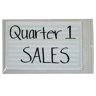 Heavyweight Industrial Poly Zip Bags, Max.capacity 2 in. green bar computer paper, 13 x 16 3/4, 50/BX 211790