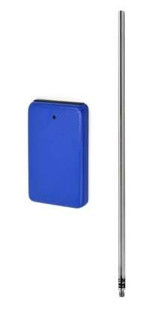 Rectangular Retort Base & Rod Set - 6" x 4" Base, 19.8" Rod - Heavy Duty, Corrosion Resistant Steel - 12mm Diameter Rod 212034