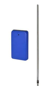 Rectangular Retort Base & Rod Set - 11" x 6" Base, 35.5" Rod - Heavy Duty Cast Iron - 12mm Diameter Rod 212040