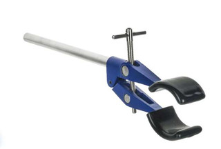 2 Prong Burette Clamp on Stainless Steel Rod - 4.25" Max Opening 212078 2 Prong Burette Clamp on Stainless Steel Rod - 4.25" Max Opening 212078
