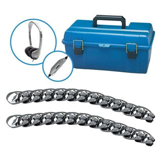 Lab Pack of 24 MS2LV Personal Headphones and Carry Case 212546