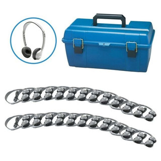 Lab Pack with 24 MS2L Personal-Sized Headphones and Carry Case 212550