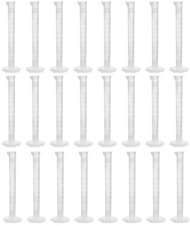 24 pack - 10ml Graduated Measuring Cylinders - Polypropylene 212152