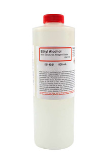 Aldon Chemicals: Reagent Grade 95% Denatured Ethyl Alcohol, 500 mL 213040