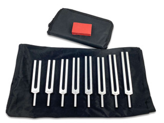 Music Tuning Fork Set, Set of 8 with activator and case 220164