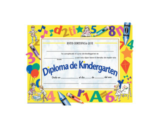 Kindergarten Diploma (Spanish) - Pack of 30