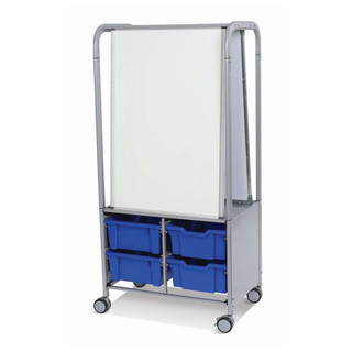 Gratnells MakerHub Features a Durable Metal Frame. Includes 2 Magnetic Boards and 4 Deep F2 Trays in Royal Blue Overall Dimensions: 27" x 17" x 56" (MST054406) 221416