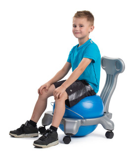 Children's Sized Ball Chair - Gray / Blue