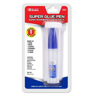 0.10 oz (3g) Super Glue Pen w/ Precision Tip Applicator 24 packs 222302