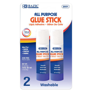 0.7 oz (21g) Premium Glue Stick (2/Pack) 24 packs 222344