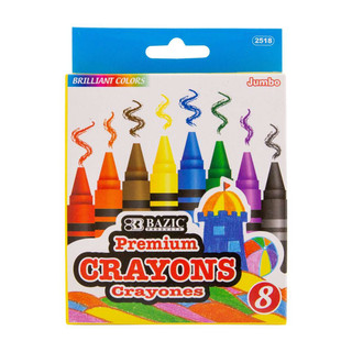 8 Color Premium Jumbo Crayons 24 Packs 222784 8 Color Premium Jumbo Crayons 24 Packs 222784
