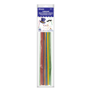 3/16" x 12" Round Multi-Colored Wooden Dowel (15/Bag) 24 Packs 222758