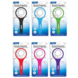 Asstd Color 3" Round 2X Handheld Magnifier 24 Pack 223274