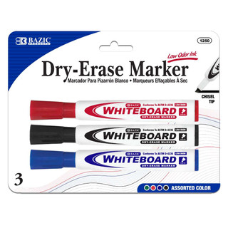 Assorted Colors Chisel Tip Dry-Erase Markers (3/Pack) 24 Pack 223348 Assorted Colors Chisel Tip Dry-Erase Markers (3/Pack) 24 Pack 223348