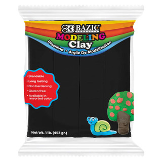 1 lb Black Modeling Clay 24 Pack 223432
