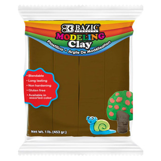 1 lb Brown Modeling Clay 24 Pack 223436