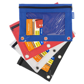 3-Ring Pencil Pouch w/ Clear Window 24 Pack 223592 3-Ring Pencil Pouch w/ Clear Window 24 Pack 223592
