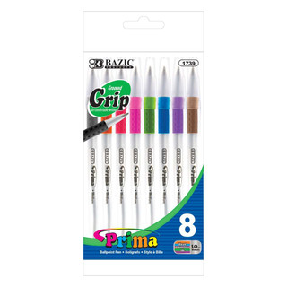 8 Color Prima Stick Pen w/ Cushion Grip 24 Pack 223848 8 Color Prima Stick Pen w/ Cushion Grip 24 Pack 223848