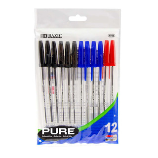 Pure Assorted Color Stick Pen (12/Pack) 24 Pack 223860 Pure Assorted Color Stick Pen (12/Pack) 24 Pack 223860