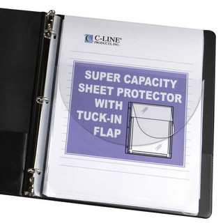 Super Capacity Sheet Protector With Tuck-In Flap, Letter Size, 10/PK 211468