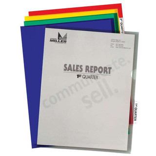 Project Folders with Index Tabs, 5 Assorted Colors, 25/BX 211490