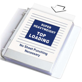 Super Heavyweight Polypropylene Sheet Protector, clear, 11 x 8 1/2, 50/BX 211502