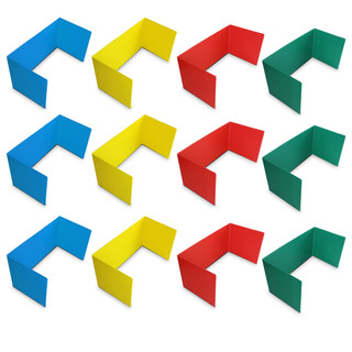 Premium Color Study Carrels, 12-Pack for Classroom Focus_main