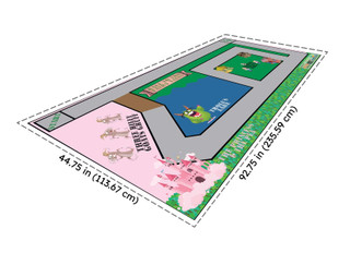 Race To The Fairy Tales Robotics Challenge Mat, 44.75 x 92.75 199443