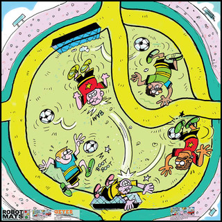 Robotics, Creative Playmats, Soccer Stadium, 24" x 24" 199565