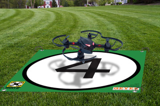 Drone Landing Pad, Target Number Dot, 4 (Various Sizes and Substrates)