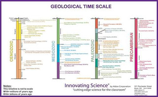 Geology Time Scale Poster 21 x 34 Inches 199956