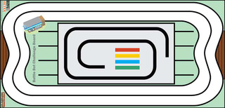 BrickEd Battle Bot Challenge Literacy Mat, FLL Size, 44.75" x 92.75" 199015