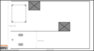 LEGO Robotics Intro Course Mat for Appendix B, 120cm x 65cm 199100