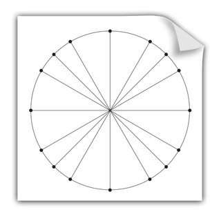 Static Cling Grid - Unit Circle 502899