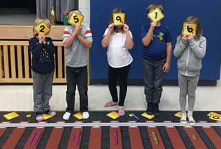 Doubletrack Place Value Game Hop Mat DPV