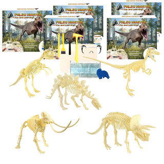Paleo Hunter Dig Kit for STEAM Education, All Five Dinosaur Kits 220442