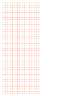 Metric Half Sheet Graph Paper, 1/2 cm - Red - 500 Sheet Ream - 150085 150085