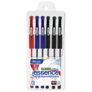 Essence Asst. Color Gel Pen w/ Cushion Grip (6/Pack) 24 Pack - 223908