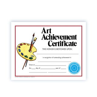 Art Achievement Certificate - Pack of 30 for Creative Excellence Main image Art Achievement Certificate - Pack of 30 for Creative Excellence Main image
