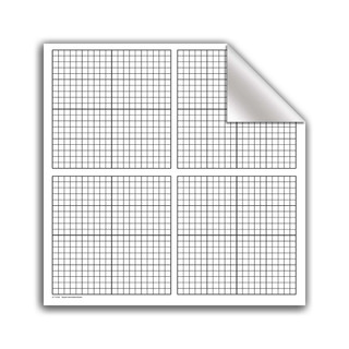 Low-Tac, 4 Quadrants, XY Axis, 24" x 24", 1" Grid - 175326 175326