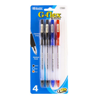 G-Flex Asst. Color Oil-Gel Ink Pen w/ Cushion Grip (4/Pack) 24 Pack - 223966 223966 G-Flex Asst. Color Oil-Gel Ink Pen w/ Cushion Grip (4/Pack) 24 Pack - 223966 223966