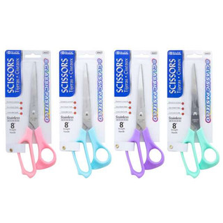 8" Pastel Classic Stainless Steel Scissors 24 Packs - 224216 224216