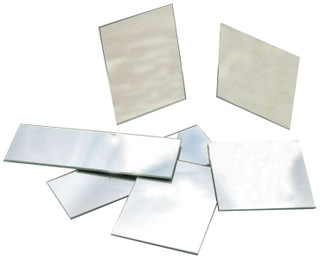 10 Pack Glass Plane Mirrors - Unmounted - 3"x2" - 224944 224944