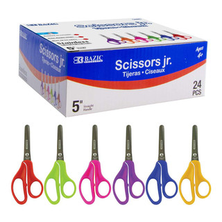 5" Blunt Tip School Scissors (BULK) 1 pack 24 scissors - 224188 224188