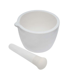 Mortar & Pestle, Porcelain, Heavy Pattern, Outer Diameter 90mm, Cap. 150ml. - 224840 224840