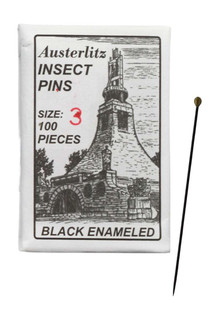 Premium Insect Entomology Dissection Pins, Size 3, Museum Grade, Pack of 100 - 225008 225008