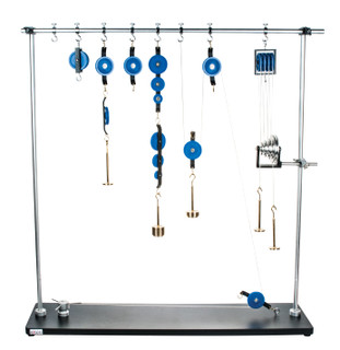 Demonstration apparatus that is capable of showcasing a variety of beginner and advanced-level physics concepts.