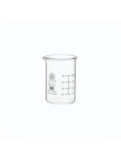 BEAKERS, LOW FORM, BOROSILICATE GLASS, 50ML, PK/12 229284